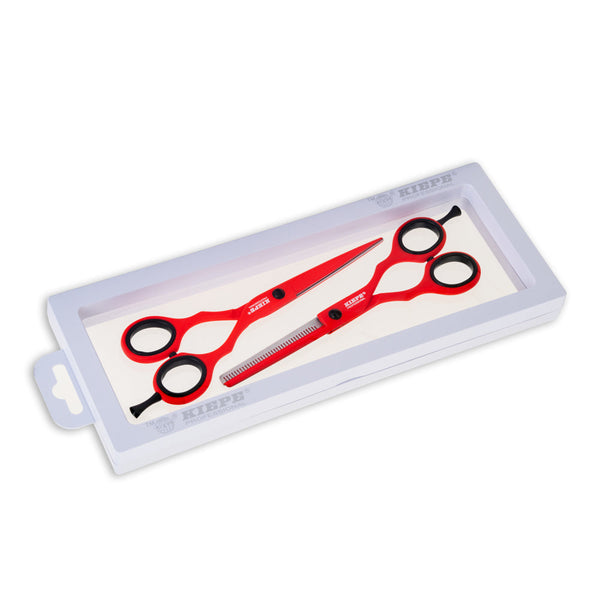 Kiepe Regular Scissors and Thinner Scissors - Red Passion