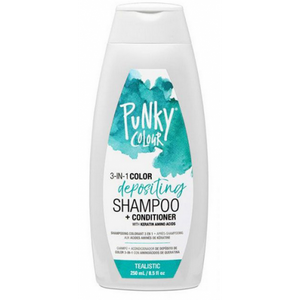 Punky Colour 3-in-1 Colour Depositing Shampoo + Conditioner - Tealistic