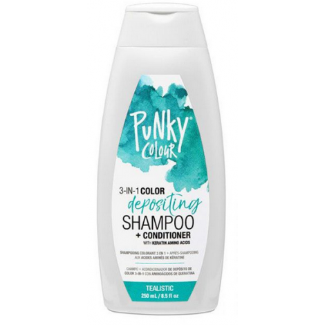 Punky Colour 3-in-1 Colour Depositing Shampoo + Conditioner - Tealistic