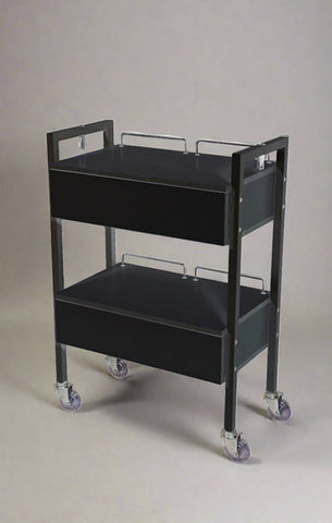 Joiken Black 2 Drawer Beauty Trolley