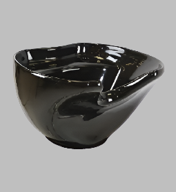 Coral ~ Black Ceramic Basin ~ Joiken Collection ~ Rubys Salon Supplies