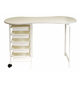 Joiken Kidney - White Manicure Table