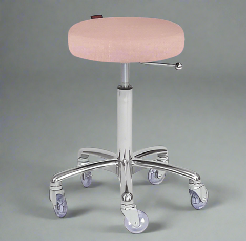 Turbo Stool Dusty Pink - Chrome Base