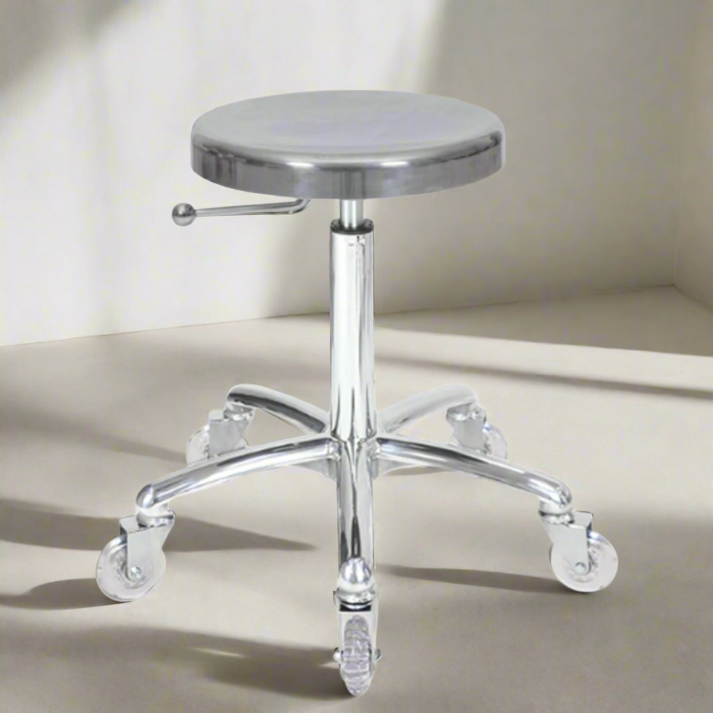 Aluminum Cutting Stool - Chrome Base