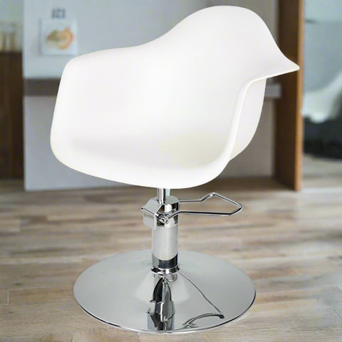 Erica Styling Chair White - Hydraulic