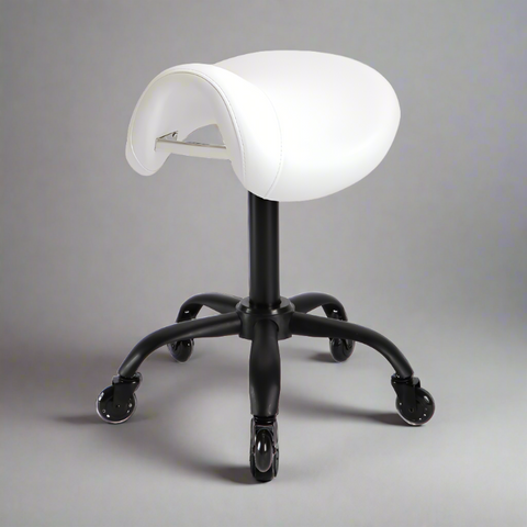 KSHE Saddle Stool - White