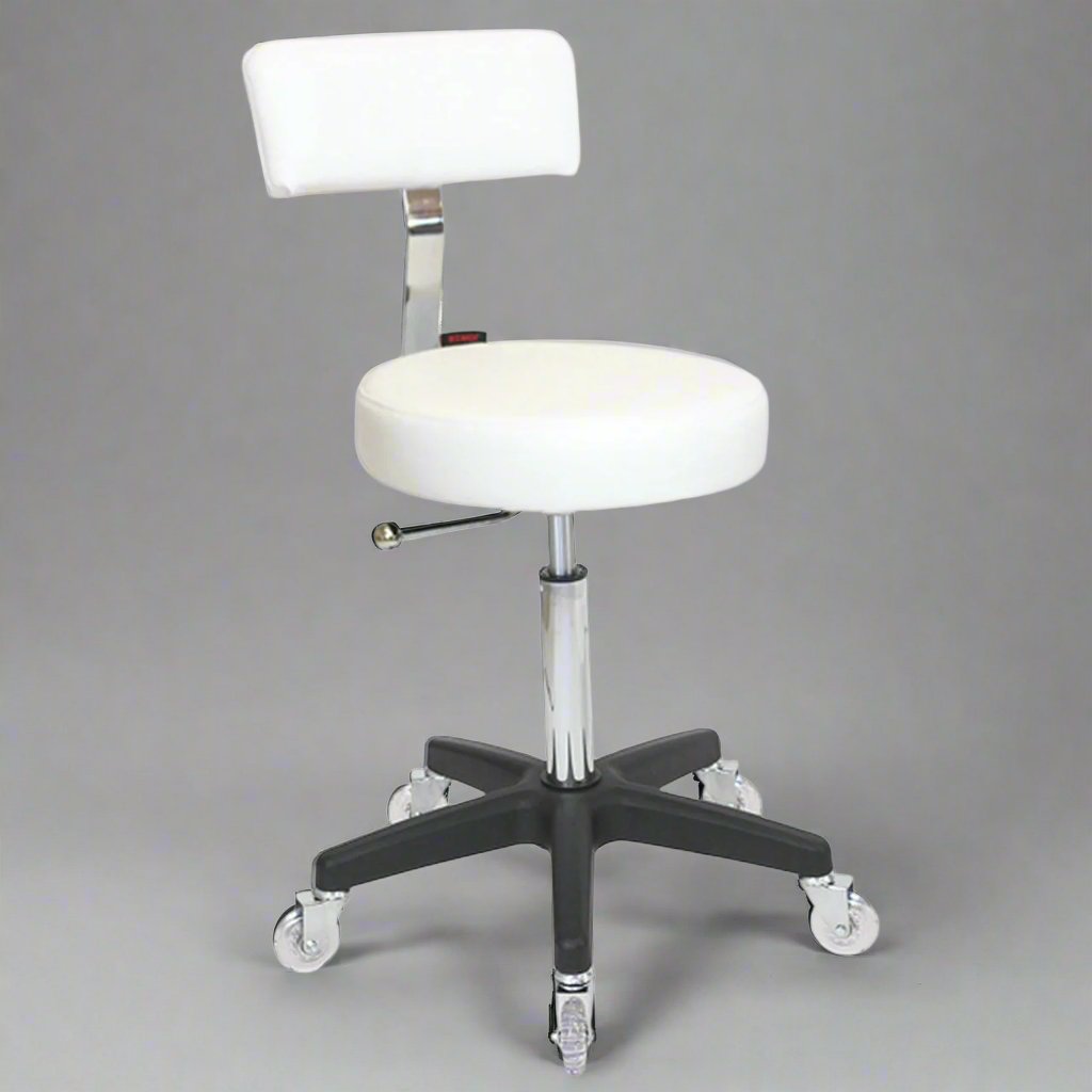 Sprint Stool White - Black Base