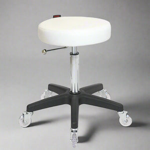 Turbo Cutting Stool - White with Black Base