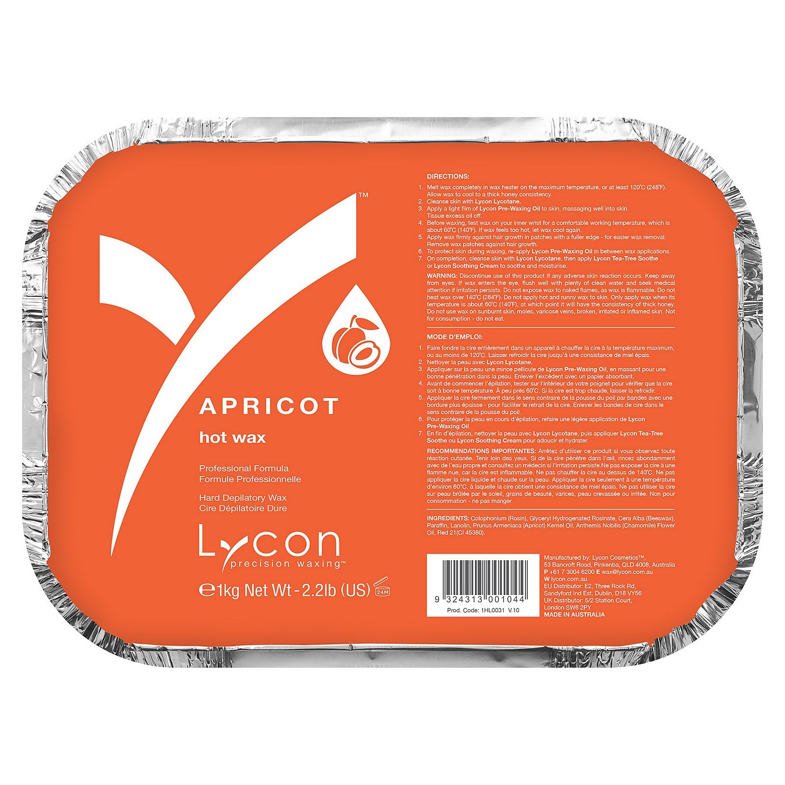 Lycon Apricot Hot Wax