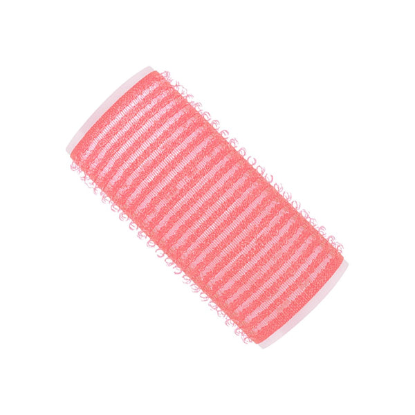 Hair FX Pink 24mm Velcro Rollers 12 Pack