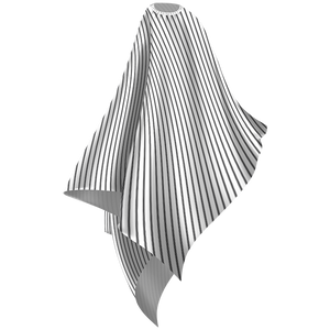 Wahl 3124 Lightweight Cape in White with Grey Stripes