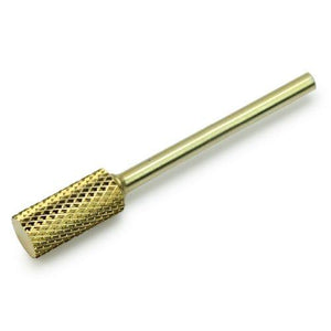 Nail Drill Bit Large Barrel Carbide (Grit Extra Extra Coarse, Gold)