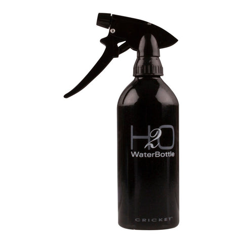 Cricket H2O Aluminium Spray Bottle - Black Sparkle