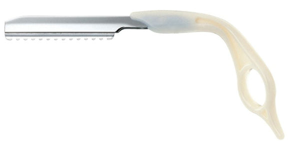 Feather Styling Razor with Flexible Handle - Pearl White