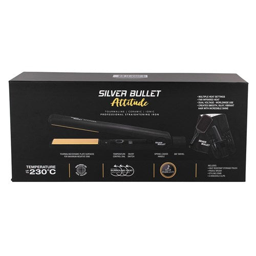 Silver Bullet Attitude Hair Straightener – Black