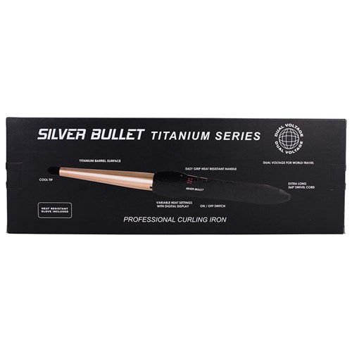 Silver Bullet Fastlane Titanium Rose Gold Large Conical Curling Iron