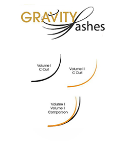 Gravity Lashes 0.07mm C Curl Volume I - Mixed Length Tray