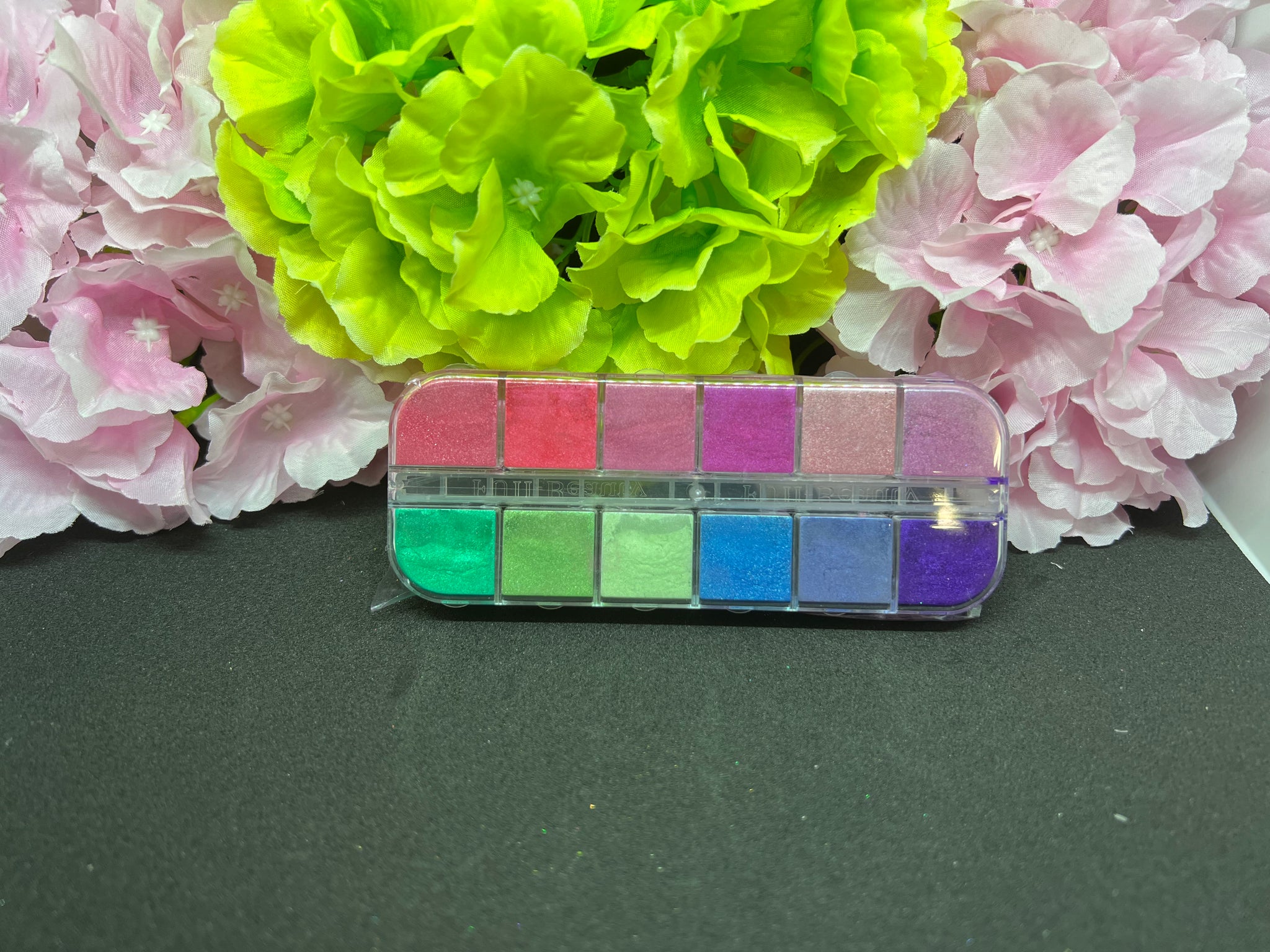 Nail Art Floral Inspiration Pigment Tray
