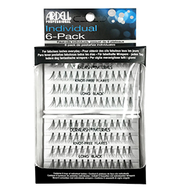 Ardell Individuals Knot-Free Naturals - Long Black 6 Pack