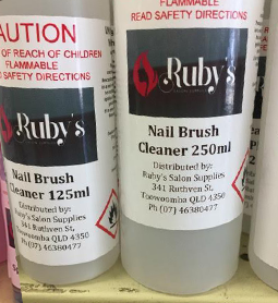 Ruby's Nail Brush Cleaner 125ml