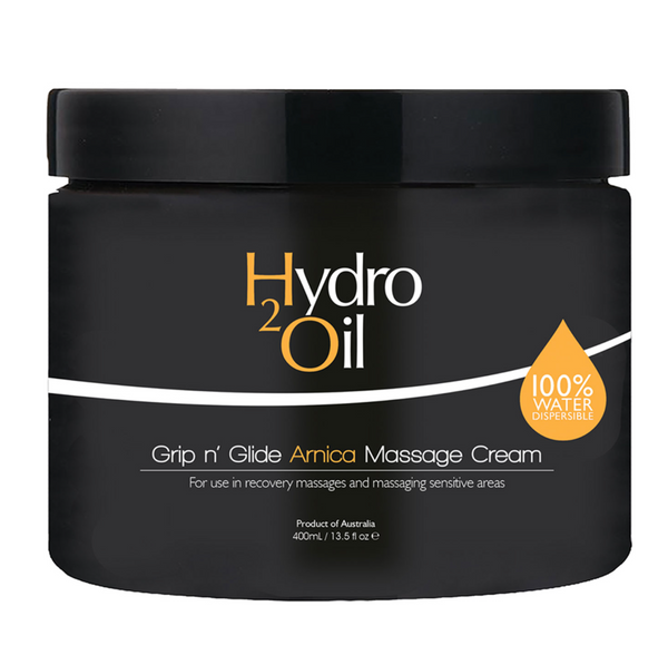Hydro 2 Oil Grip N’ Glide Massage Cream Arnica