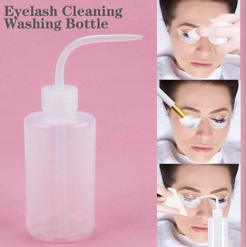 Eyelash Washing Bottle + 2 Cleaning Brush Applicators
