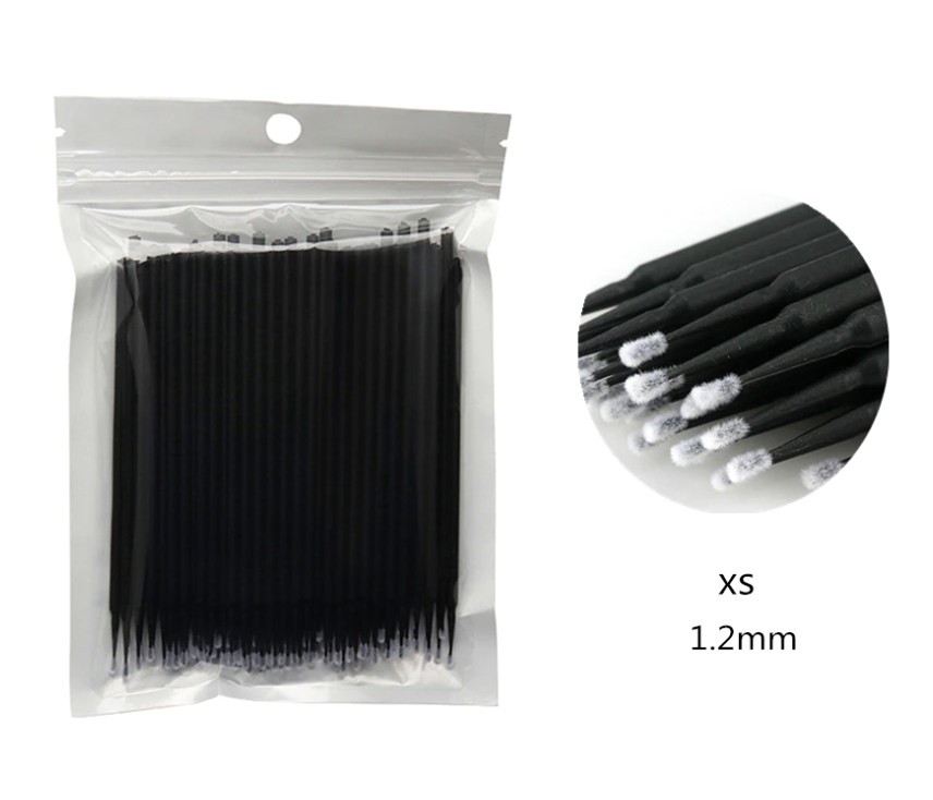 Disposable Eyelash Extensions Microfibre Brush Wand (100pce)