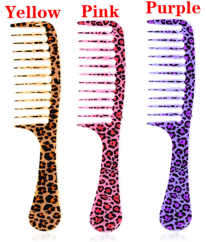 Leopard Anti-static/Detangling Comb