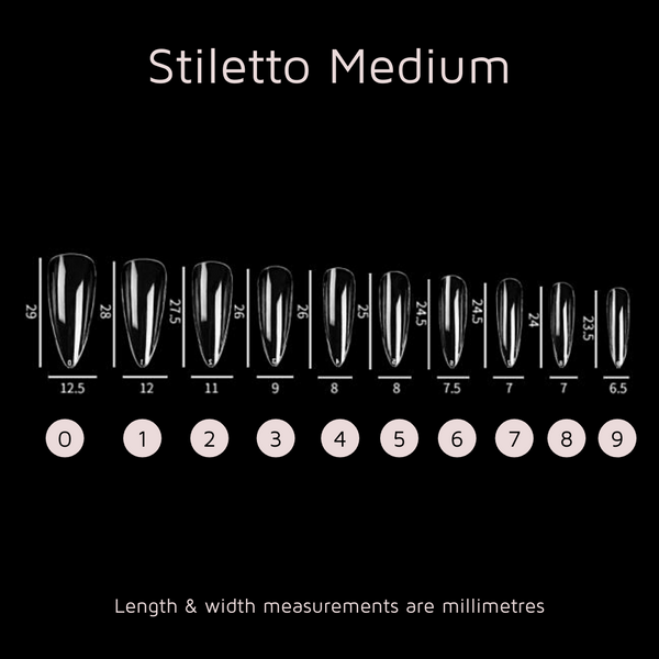 Mitty Stiletto Full Cover Nail Tips