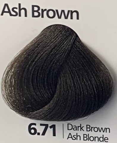 True Eco Colour 6.71 Dark Brown Ash Blonde 100ml