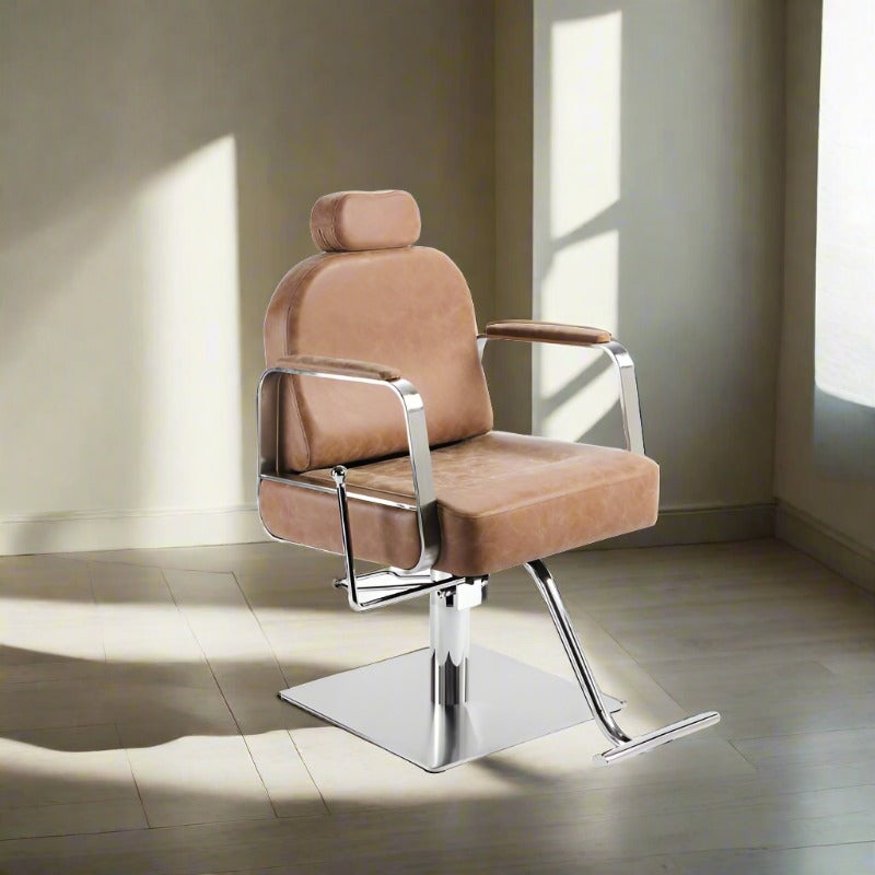 KSHE Lauren Reclining Brow Styling Chair - Desert Rose