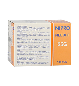 Nipro Terumo Needles 25G (0.5 x 16mm) [5/8] 100 Piece Box