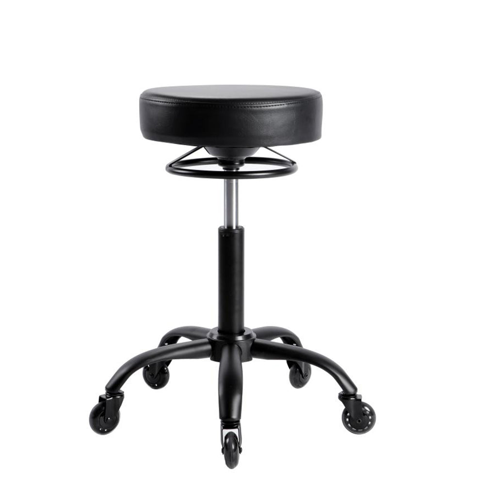 Round Stool Black - Black Base